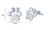 NEW Women's cute paw print earrings  5810 LA