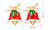 NEW Christmas Fashion Cartoon Christmas Bells Earrings 5816