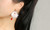 NEW Fashionable plush Santa earrings with diamonds / Festive gift 5820