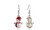 NEW Christmas Snowman wire hook Earrings 5826