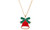 NEW Christmas bells drop oil necklace bracelet four pieces ​5829