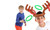 NEW Children's Christmas inflatable reindeer antler hat with ring 5842