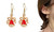 NEW Father Christmas cartoon with delicate bells earrings 5843