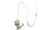 NEW Women's simple cartoon colourful cute cat necklace with diamonds 5849