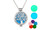 NEW DIY glow-in-the-dark tree of life necklace with openable glowing aromatherapy diffuser 5857