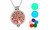 NEW DIY glow-in-the-dark tree of life necklace with openable glowing aromatherapy diffuser 5857