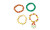 NEW 4pcs/set Christmas collection colorful beads creative temperament ring 5858