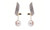NEW Ladylike Swirling Diamond-Set Simple Fashion Pearl Earrings 5863