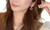 NEW Red love zirconia sense light luxury design temperament earrings 5864