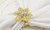 NEW 8PCS Christmas brass and diamond snowflake napkin clasp 5867