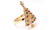 NEW Christmas Gifts Christmas Tree Alloy Coloured Diamond Napkin Ring 5879
