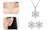 NEW Personalised Romantic Christmas Snowflake Necklace Earrings Set Christmas Gift 5887