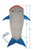 Shark Tail Fleece Blanket Soft Snuggle-in Sleeping Bag Costume