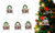 Christmas grandparents and grandmother patterns and decorative decorations (iron chain hanging)   5951