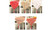 NEW Christmas decorations linen printed table flags 5989