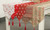 NEW Christmas decorations linen printed table flags 5989