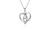 NEW S925 Silver Mother and Child Necklace with Heart Pendant for Mother's Day 6031