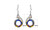 NEW Dazzling crystal peacock phoenix earrings 6035