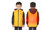 NEW Intelligent temperature control children Heated waistcoat Heated vest 6042