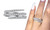 New-The micro - diamond-encrusted ring encircles the ring three times6126-LA