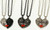 2302 NEW Heart shaped magnetic attraction splicing skeleton couple necklace 61203