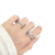 New-Opal irregular natural stone ring6145