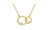 2302 NEW Simple double-ring pendant 6218