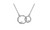 2302 NEW Simple double-ring pendant 6218