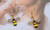 2302 NEW Fashion creative diamond bee earrings 6220