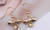 2302 NEW Fashion creative diamond bee earrings 6220