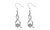 2302  NEW  Twisted diamond earrings  6196