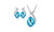 2302 NEW Drop-shaped pendant necklace earring set 6223