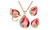 2302  NEW  3pcs Peacock exquisite jewelry three-piece necklace set  6317