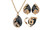 2302  NEW  3pcs Peacock exquisite jewelry three-piece necklace set  6317