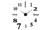 2303  NEW  Black creative silent wall clock Simple DIY living room three-dimensional decorative clock   6322