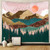 2302  NEW   Mountain tapestry room decoration wall cloth wind hanging cloth background wall 6327