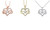 2303  NEW Infinite Symbol 8-character Heart Bow Love Necklace    6336