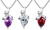 2303  Emotional heart-shaped water drop necklace   6346