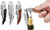 2303 NEW Large mesh household stainless steel wine knife wine opener beer driver seahorse knife    6365