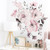 2303 NEW Watercolor pink flowers and leaves background decoration removable self-adhesive wall sticker  6366