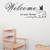 2303 NEW Welcome To Our Home Butterfly Home Decoration Carved Wall Sticker  6601