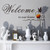 2303 NEW Welcome To Our Home Butterfly Home Decoration Carved Wall Sticker  6601