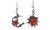 2303 NEW Bohemian Wind Sun Moon Stone Asymmetric Earrings 6605