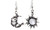 2303 NEW Bohemian Wind Sun Moon Stone Asymmetric Earrings 6605