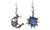 2303 NEW Bohemian Wind Sun Moon Stone Asymmetric Earrings 6605