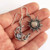 2303 NEW Bohemian Wind Sun Moon Stone Asymmetric Earrings 6605