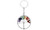 2303 NEW 7 Color Stone Natural Crystal Gravel Life Tree Key Chain Pendant Fortune Tree Key Chain Pendant6606