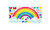 2303 NEW Butterfly Star Love Rainbow Decorative Wall Decal 6622