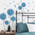 2303 NEW Blue Dandelion Butterfly Wall Decal Paper Living Room Bedroom Decorative Wall Decal 6627