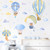 2303 NEW Cartoon Animal Hot Air Balloon Kindergarten Children's Bedroom Home Decoration Wall Decal 6632